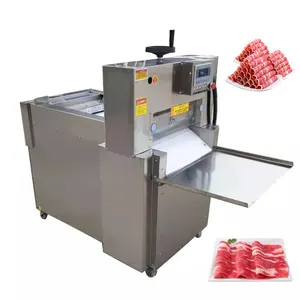 Thin Automatic Horizontal Conveyor Raw Frozen Cut Slicer Chicken Breast Fresh Bacon Meat Slice Machine