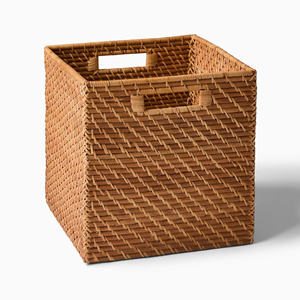 Cesta de Mimbre de Hanoi Hecha a Mano por Galaximex, Asas de Mimbre, Tamaño y Color Personalizables, Diseño Desmontable, Fabricación Precisa, Organización del Hogar - Product Image 1