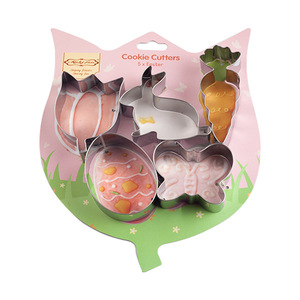 Ensemble d'<span class=keywords><strong>emporte</strong></span>-pièces de Pâques en acier inoxydable vente en gros ustensiles de cuisson pour biscuits, gâteaux, oeufs, lapins, outils de cuisson - Product Image 2