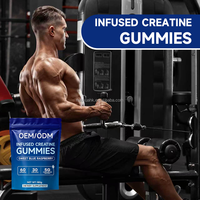 Gomitas de Creatina con Sabor a Frambuesa Azul, 60 Unidades, 5G por Porción, Suplemento Dietético, OEM/ODM