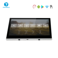 Portworld Panel Táctil Inteligente de 10.1 Pulgadas con Alimentación Poe DC 12-24V Rk3576s 4+32GB Android14 Debian12 con Soporte para Colocar en el Escritorio