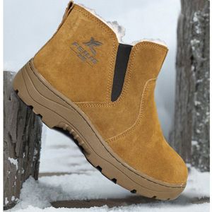 Bottes de neige pour hommes Feidie, doublées de laine chaude, chaussures de travail d'hiver, taille adulte - Product Image 1