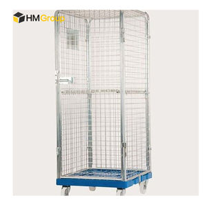 अनुकूलित रसद तह परिवहन वेल्डेड औद्योगिक रोलर पिंजरे ट्रॉली - Product Image 3