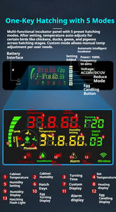 Les incubateurs automatiques rechargent automatiquement l'eau pour maintenir une humidité d'incubation optimale et ajuster les taux d'évaporation. - Product Image 5
