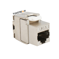 Système de câblage réseau blindé à 180 degrés Jack modulaire sans outil Stp Ftp Cat6 Rj45 connecteur Keystone
