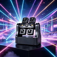 Lumière d'ambiance DJ 100W Little Dragonfly 4-en-1 avec faisceau laser, stroboscope, LED et tête mobile, télécommandée