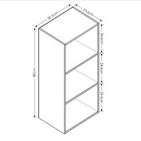 Étagère à livres en bois blanc Combohome, petite bibliothèque, étagère à livres mobile