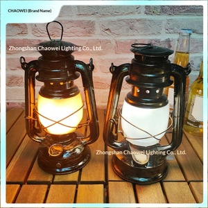Lanterne de table décorative rétro LED en plastique de style américain, transfrontalière, à énergie <span class=keywords><strong>solaire</strong></span>, à intensité variable, veilleuse d'ambiance - Product Image 2