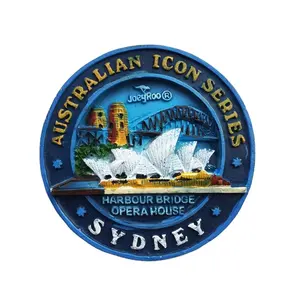 Customised made Australia Sydney tourist souvenir magnet 3d polyresin fridge magnet for refrigerator