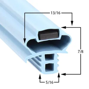 Strong magnetic environmental protection soft PVC refrigerator door rubber seal strip