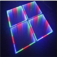 Fourniture d'usine Extérieur Illuminé Sans Fil Magnétique Abyss Infinity 3D Miroir Interactif Led Dance Floors Pour Bar KTV T Show