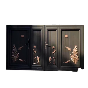Portail d'appartement métallique à double battant Qifan – Portail de sécurité robuste à battant pour usage résidentiel et commercial - Product Image 1