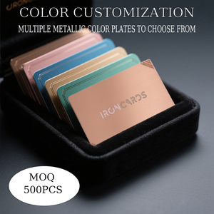 Cartes de visite en métal NFC vierges en acier inoxydable avec logo <span class=keywords><strong>Code</strong></span> QR Gravure laser personnalisée de taille de nom de couleur personnalisée en gros - Product Image 6