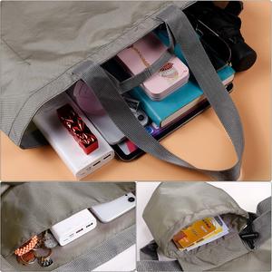 Sac de courses pliable en polyester écologique, imperméable, réutilisable, de nouvelle conception, promotionnel, pour supermarché - Product Image 3