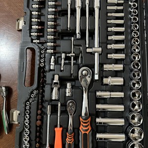 137-Piece <b>Engine</b> Repair Tool <b>Kit</b> 1/2 In Socket Set Chromium Vanadium Steel Auto Mechanical Repair Hard Case - Product Image 2