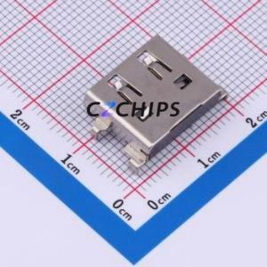 KH-HDMI-0030 HDMI Connector Through hole Component (THT) Connector HDMI-A Female 19P Sink Board - Product Image 1