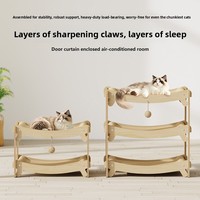 Lit-griffoir pour chat en jute double/triple couche, résistant à l'usure, sans perte de fibres, adapté à toutes les saisons ; Confortable pour les chats
