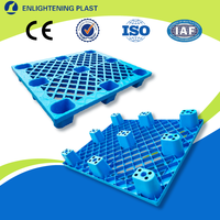 Palette en plastique de qualité export, 1200x1000mm, 6 roulettes, usage général, pour l'industrie du sel et du sucre