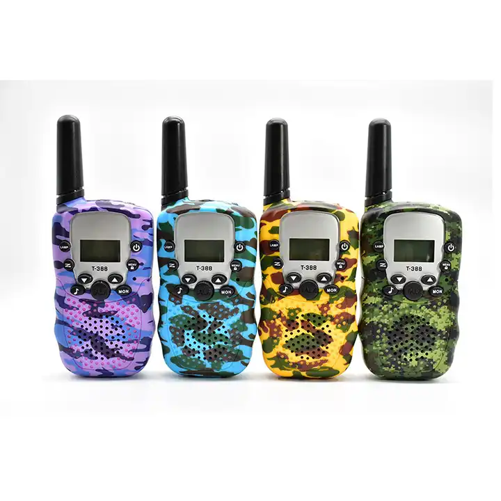 talkie walkie enfants enfants radio distance 2-3km 1 paire camouflage talkie  walkie cadeau d'anniversaire