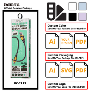 Câble de charge rapide Remax USBC 2.4A, câble USB-A vers Type-C en TPE, 1 m, câble de charge USB-A vers Micro USB pour téléphone - Product Image 2