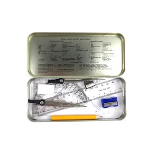 Bán Buôn Giá Rẻ Trường Văn Phòng Phẩm Học Sinh 9 Cái Hình Học Hộp Toán Học Đặt - Product Image 1