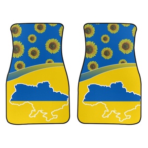 Phụ Kiện Xe Hơi Phổ Thảm Sàn In Trên Nhu Cầu Ukraine Cờ Mô Hình Xe Thảm Thảm Sàn Tùy Chỉnh Không Thấm Nước 2 Mảnh Thảm - Product Image 5