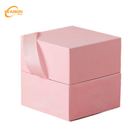 Boîte-cadeau de mariage de luxe avec poignée Portable en carton rigide bonbons au chocolat aromathérapie boîte à bougies stratification mate en relief