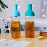Meilleure vente pot de bouteille en verre filtre à café glacé fabricant mélange par extraction à froid bouteille en verre pour café thé citron