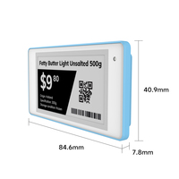 Untuk Label Rak Elektronik E-ink 2.66 Inci Tahan Suhu Rendah Ultra-tipis untuk Freezer, Bluetooth 5.0, Baterai 5 Tahun, Deteksi 120m