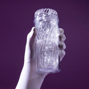 Godess Cup Transparent Crystal White TPE Réaliste Pocket Pussy pour Hommes YAWA TF016 4 Types - Product Image 3