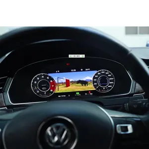 Cụm Công Cụ Màn Hình Cảm Ứng LCD 1920*720 12.3 Inch KANOR Cho Bảng Điều Khiển Kỹ Thuật Số Xe Hơi VW Golf 7 GTi 2013-2020