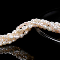 Perles d'eau douce blanches naturelles irrégulières, multi-tailles 4-11mm, perles en vrac double face pour la fabrication de bijoux, collier, bracelet, pour femmes