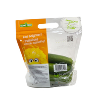 Raisins Concombres Tomates Fruits Légumes Poivrons Sacs d'emballage en plastique pour l'agriculture/Sacs en plastique pour fruits pour supermarché