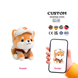 Peluche personnalisée unisexe Animal en peluche doux et mignon avec remplissage en coton PP logo brodé personnalisation ODM - Product Image 1