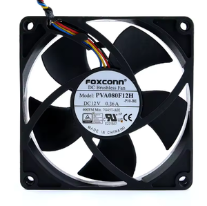 ฟ็อกซ์คอน PVA080F12H DC12V 0.36A 80*80*20 มม.8 ซม.แบรนด์เดิมใหม่สี่สายควบคุมอุณหภูมิพัดลมระบายความร้อนแชสซี - Product Image 1