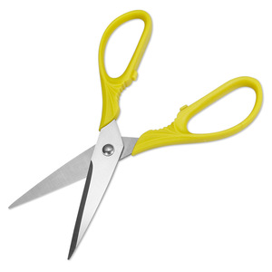 Stainless Steel <b>Kitchen</b> <b>Scissors</b> Yellow Straight Head Home Use Multi Functional Cutting Tool - Product Image 2