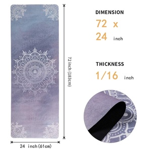 CZFIY Tapete de yoga antideslizante con diseño plegable, espesor silencioso y absorción de impactos, perfecto para deportes y fitness para hombres y mujeres - Product Image 2