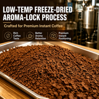 Café instantané lyophilisé en vrac, vente en gros, poudre de café soluble pour distributeurs, importateurs et acheteurs de services alimentaires