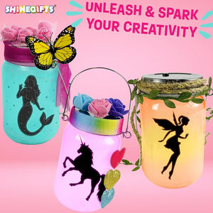 Neueste Spielzeug DIY Fairy Terrarium Kit Schnur lose Tisch lampe Dekoration <span class=keywords><strong>LED</strong></span> Laterne Nachtlicht Im Dunkeln leuchten Spielzeug für Zuhause - Product Image 4