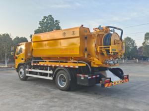 DFAC 12m³ Remote Control Vactor Truck For Pipeline & Sediment Cleaning Export,Jurop vacuum <b>pump</b>,Pinfl high pressure plunger <b>pump</b> - Product Image 3