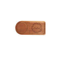 Plateau à café en bois gravé sur mesure, plateaux de cuisine en bois à double compartiment gravés personnalisés, plateaux de comptoir, plateau à bijoux