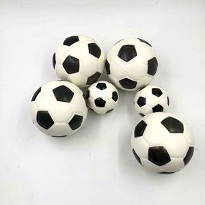 ลูกบอลบีบแก้เครียดขนาดเล็ก พิมพ์โลโก้ได้ รูปทรงฟุตบอล บอล PU ทรงกลม บรรเทาความเครียด ของเล่นพร้อมโลโก้ - Product Image 2