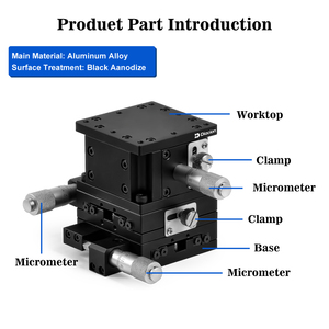 Diacion Hướng dẫn sử dụng giai đoạn XYZ 3-trục Hướng dẫn sử dụng tuyến tính giai đoạn 60x60mm micromet tuyến tính giai đoạn Crossed-Mang con lăn - Product Image 6