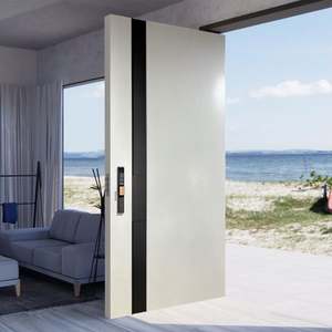 Puerta Principal de Madera Maciza Certificada en EE. UU., Diseño Contemporáneo, Insonorizada, Impermeable, para Entrada de Casa, Apartamento o Villa - Product Image 4