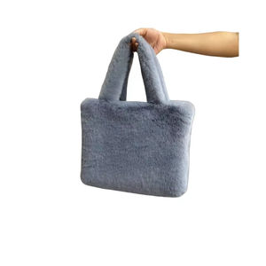 Sac en peluche de niche de style coréen 2025 nouveau petit sac à main fourre-tout carré pour femmes - Product Image 4