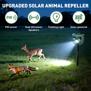 <span class=keywords><strong>Répulsif</strong></span> Solaire Ultrasonique <span class=keywords><strong>pour</strong></span> Animaux, Détecteur de Mouvement Extérieur, Protecteur de Jardin Contre les Cerfs, Lapins, Ratons Laveurs, Marmottes et Ours - Product Image 5
