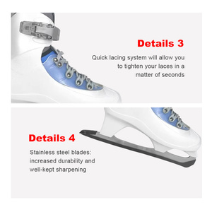 Patins à <span class=keywords><strong>glace</strong></span> d'hiver pour femmes, personnalisables en gros, haute résistance, lames en acier inoxydable, dessus en PVC résistant au froid, doublure en <span class=keywords><strong>fourrure</strong></span> - Product Image 6