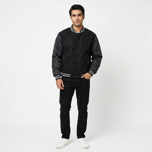 Custom <b>Camouflage</b> Formal University Varsity Bomber Jacket for Men Wholesale Price Blank College Design - Product Image 1