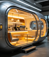 Cafetería Apple Cabin Space Capsule |   Cafetería Móvil Modular, Quiosco de Café, Casa Prefabricada, Oficina en Casa, Hotel, Villa