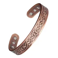 Viking Cross-Tattooed Magnetic Bracelet
